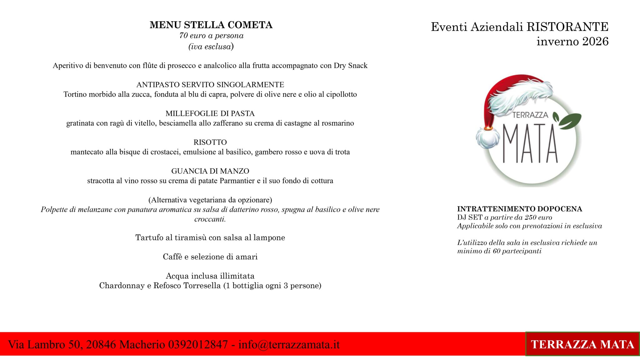 Menù Opzione 2